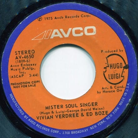 Vivian Verdree & Ed Boze - Mister Soul Singer
